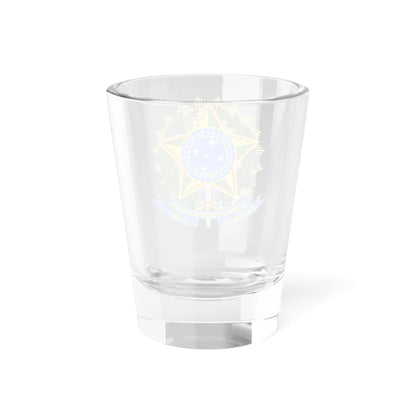 Coat of arms of Brazil variant 1 (Brazil) (Coat of Arms) Shot Glass 1.5oz - Go Mug Yourself