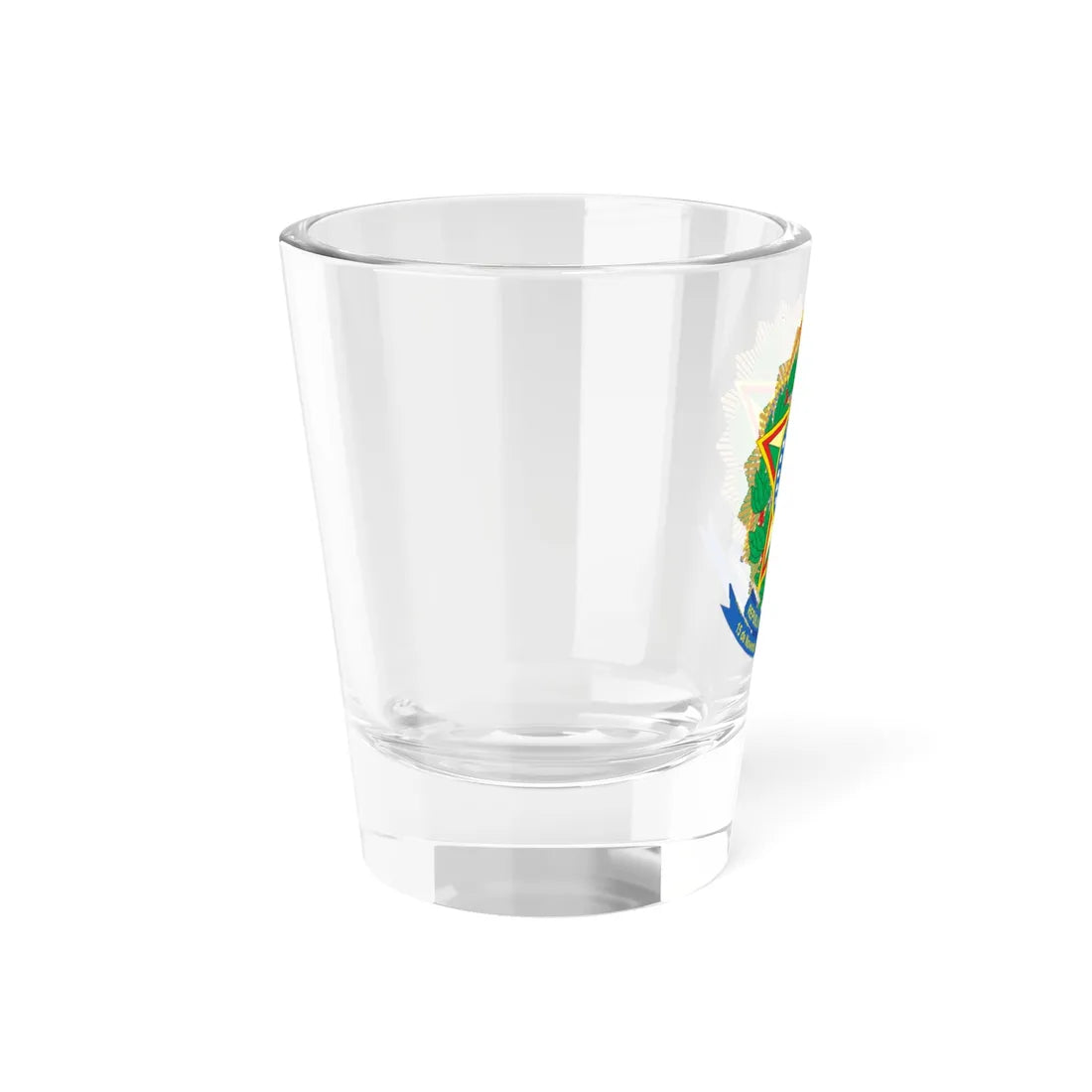 Coat of arms of Brazil variant 2 (Brazil) (Coat of Arms) Shot Glass 1.5oz - Go Mug Yourself