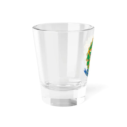 Coat of arms of Brazil variant 2 (Brazil) (Coat of Arms) Shot Glass 1.5oz - Go Mug Yourself