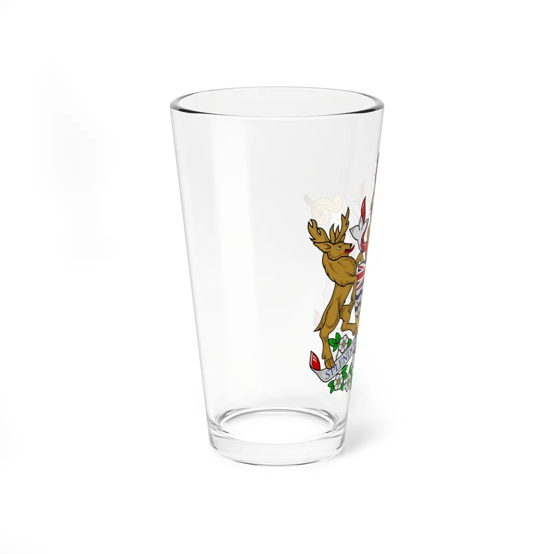 Coat of arms of British Columbia (Canada) (Coat of Arms) Pint Glass 16oz - Go Mug Yourself