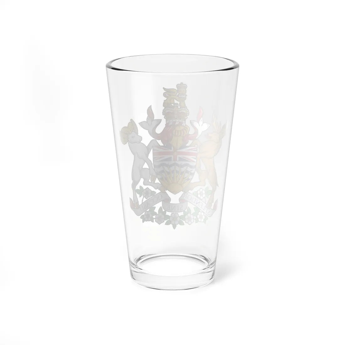 Coat of arms of British Columbia (Canada) (Coat of Arms) Pint Glass 16oz - Go Mug Yourself