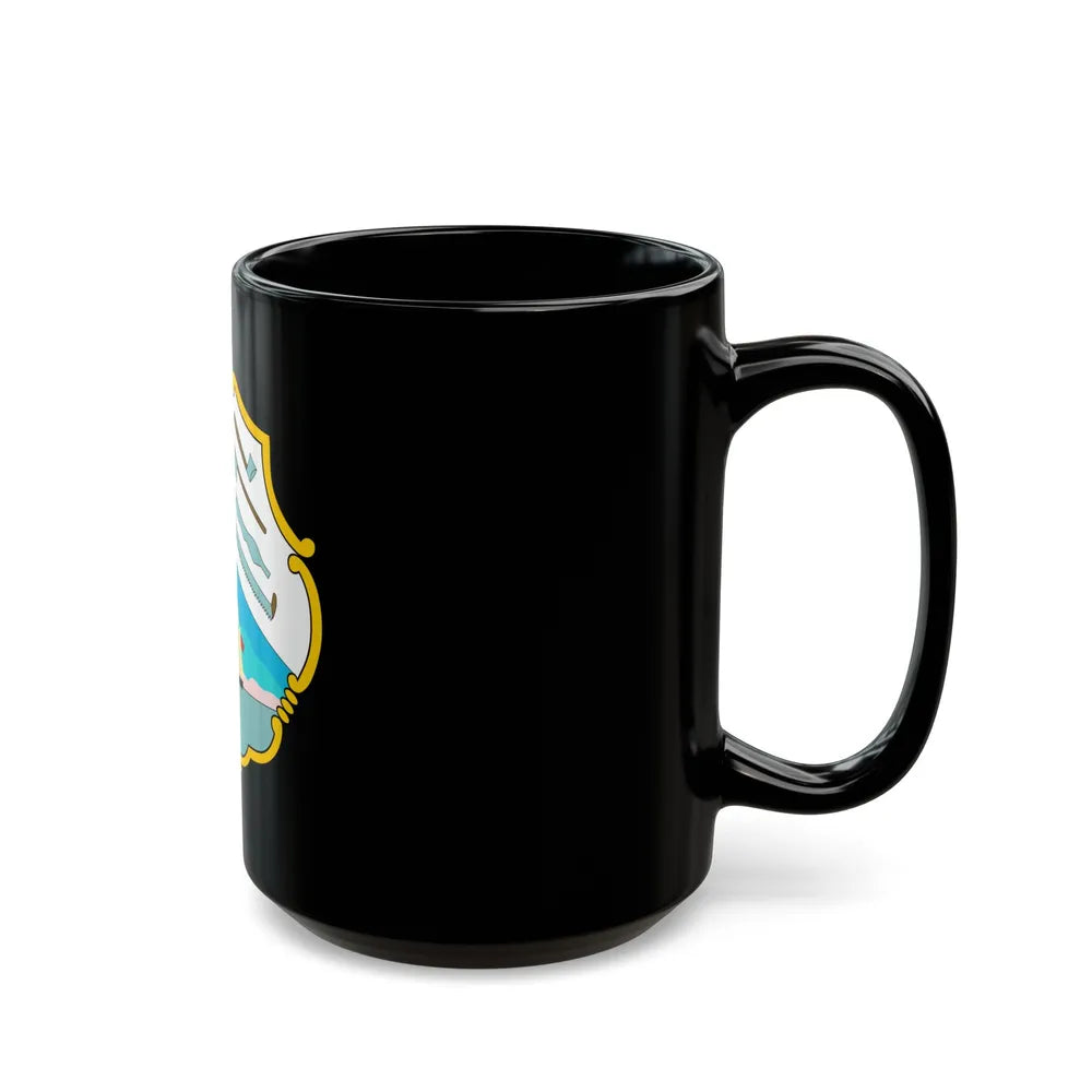 Coat of arms of British Honduras (1819-1907) - Black Coffee Mug-Go Mug Yourself