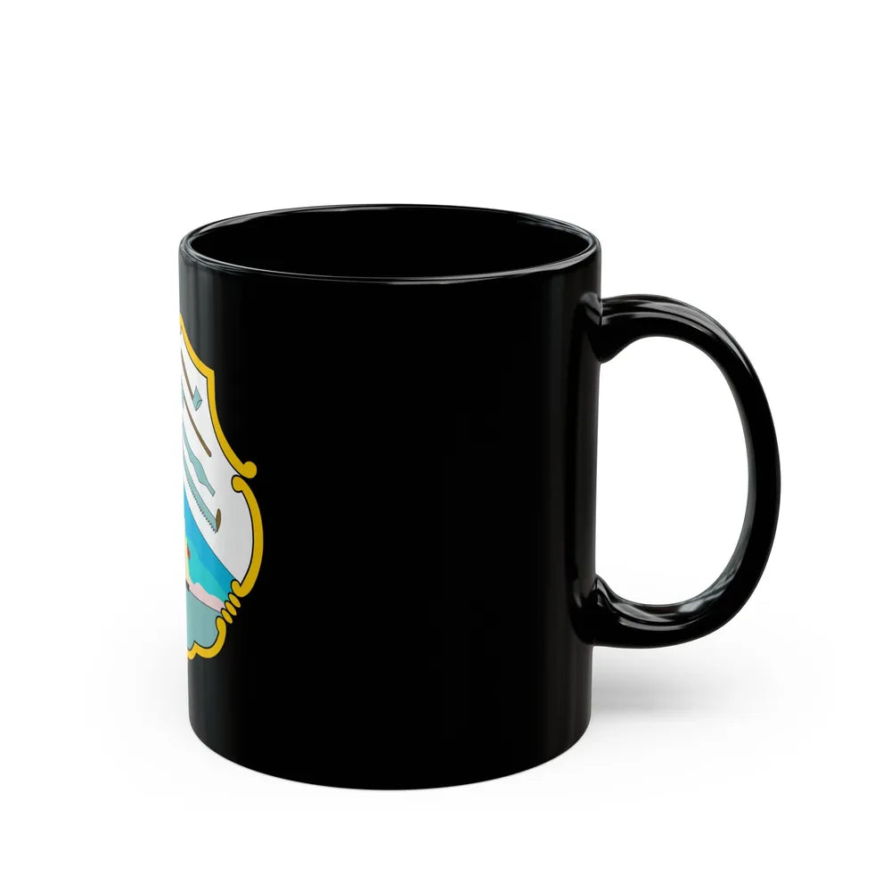 Coat of arms of British Honduras (1819-1907) - Black Coffee Mug-Go Mug Yourself