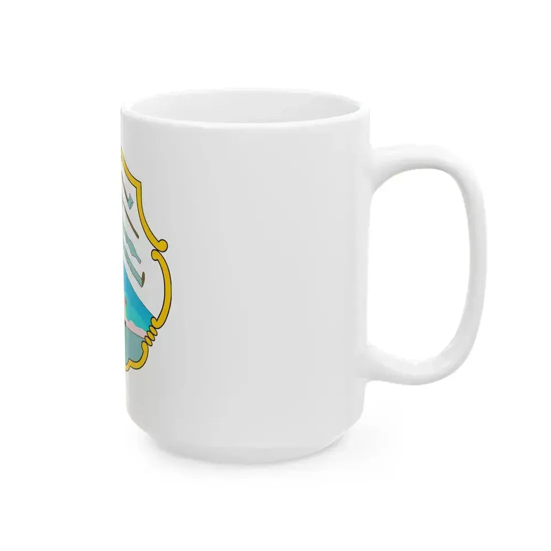 Coat of arms of British Honduras (1819-1907) - White Coffee Mug - Go Mug Yourself