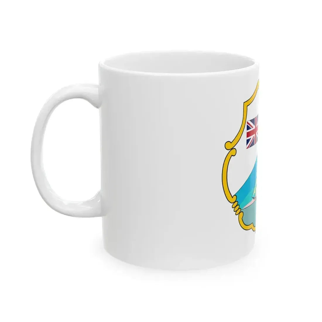 Coat of arms of British Honduras (1819-1907) - White Coffee Mug - Go Mug Yourself