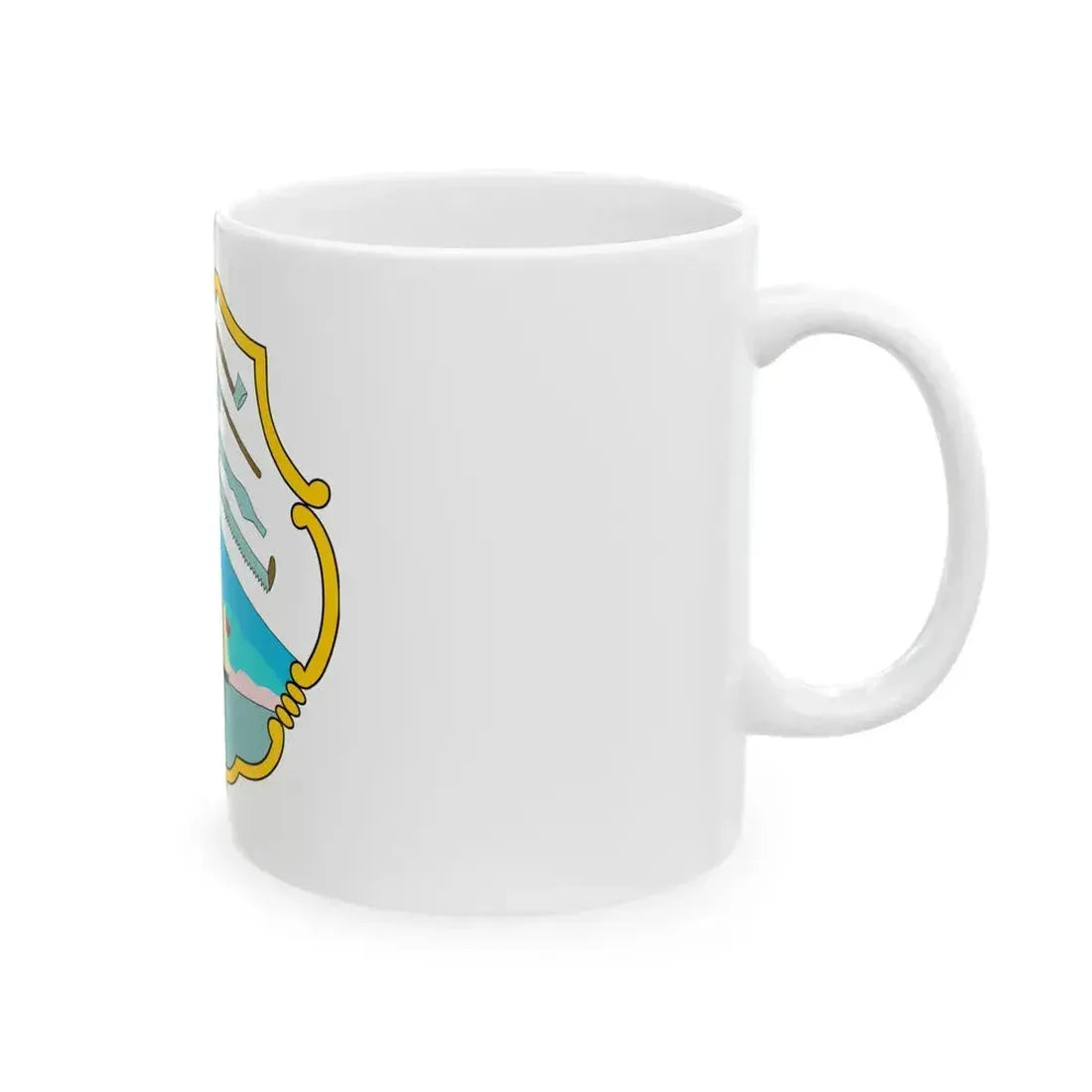 Coat of arms of British Honduras (1819-1907) - White Coffee Mug - Go Mug Yourself