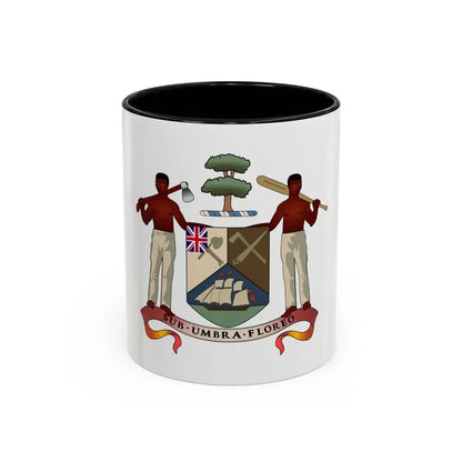 Coat of arms of British Honduras (1907-1967) - Accent Coffee Mug 11oz Black - Go Mug Yourself