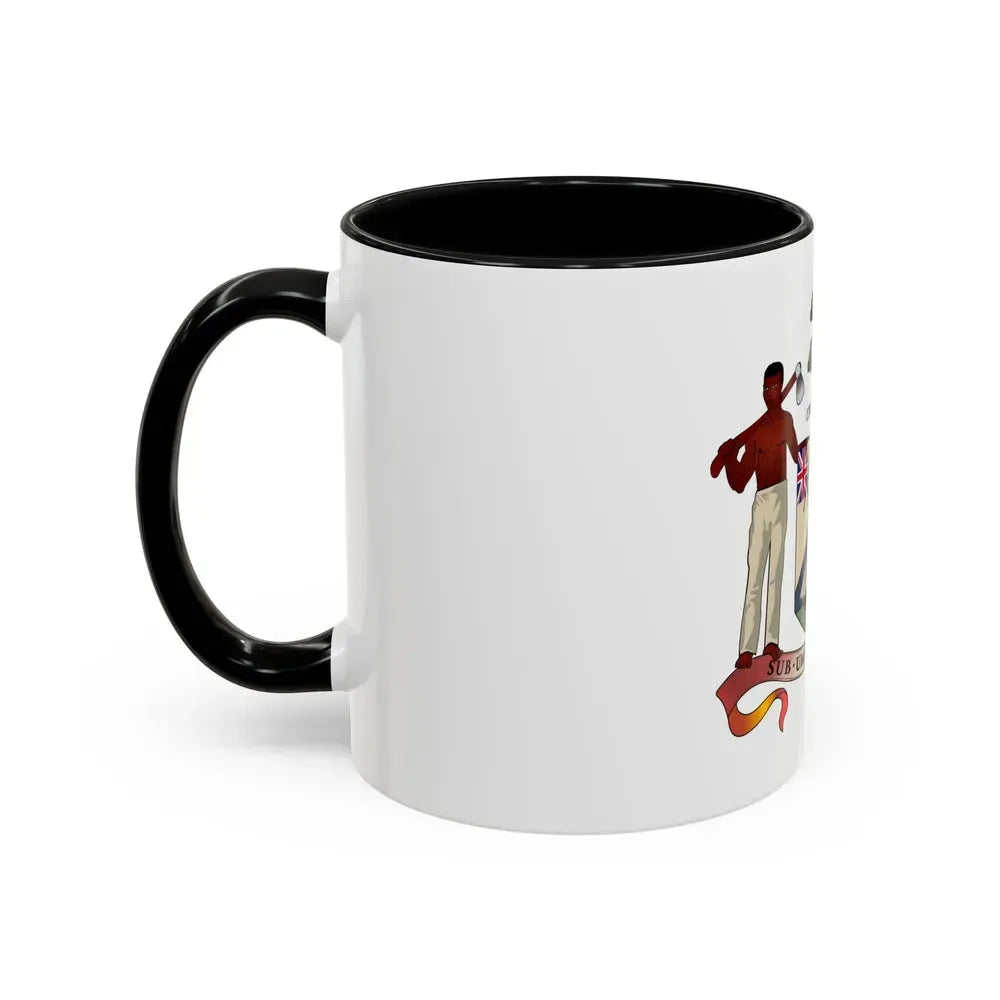 Coat of arms of British Honduras (1907-1967) - Accent Coffee Mug - Go Mug Yourself