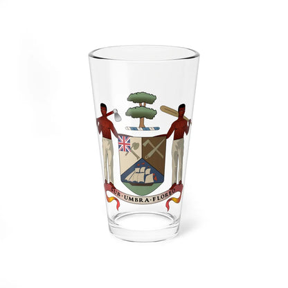 Coat of arms of British Honduras 1907-1967 (Belize) (Coat of Arms) Pint Glass 16oz 16oz - Go Mug Yourself