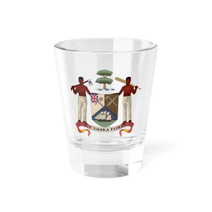 Coat of arms of British Honduras 1907-1967 (Belize) (Coat of Arms) Shot Glass 1.5oz 1.5oz - Go Mug Yourself