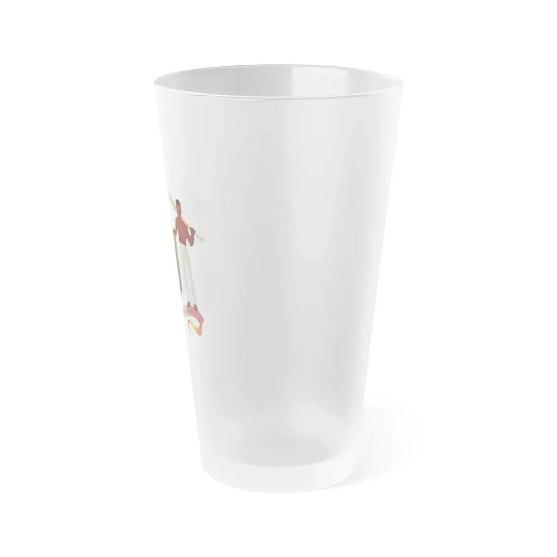 Coat of arms of British Honduras (1907-1967) - Frosted Pint Glass 16oz - Go Mug Yourself