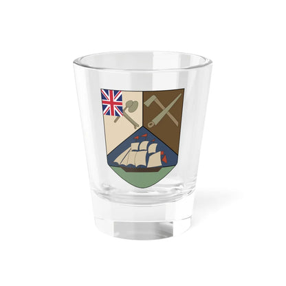 Coat of arms of British Honduras 1907-1981 (Belize) (Coat of Arms) Shot Glass 1.5oz 1.5oz - Go Mug Yourself