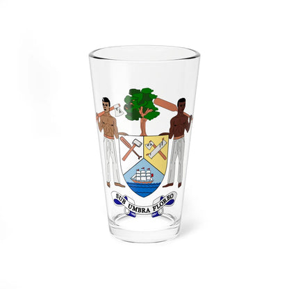Coat of arms of British Honduras-Belize 1967-1981 (Belize) (Coat of Arms) Pint Glass 16oz 16oz - Go Mug Yourself