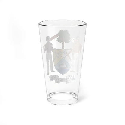Coat of arms of British Honduras-Belize 1967-1981 (Belize) (Coat of Arms) Pint Glass 16oz - Go Mug Yourself