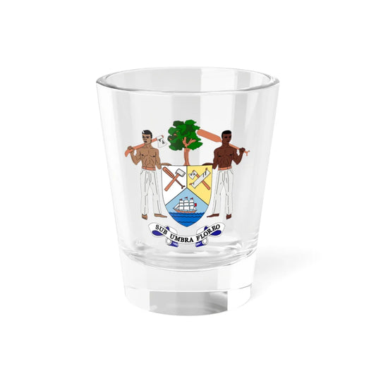 Coat of arms of British Honduras-Belize 1967-1981 (Belize) (Coat of Arms) Shot Glass 1.5oz 1.5oz - Go Mug Yourself
