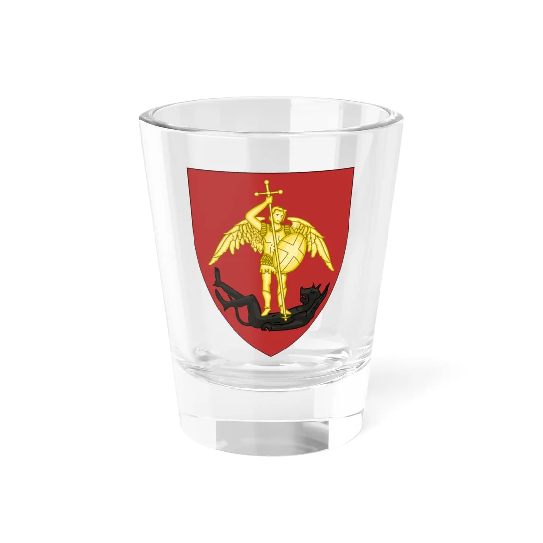 Coat of Arms of Brussels (Belgium) (Coat of Arms) Shot Glass 1.5oz 1.5oz - Go Mug Yourself