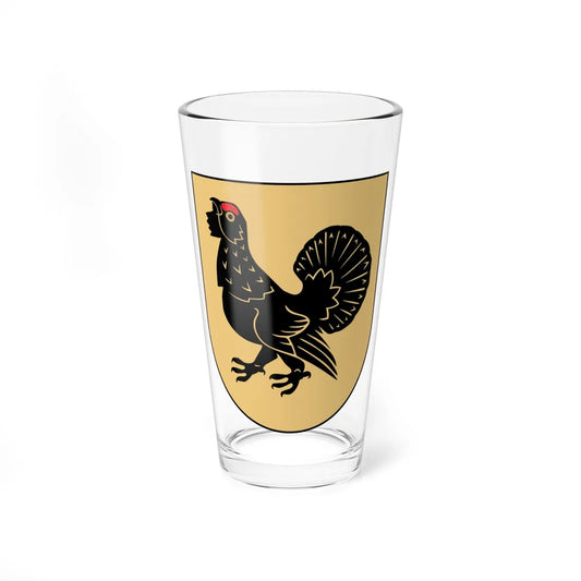 Coat of arms of Bubiai (Lithuania) (Coat of Arms) Pint Glass 16oz 16oz - Go Mug Yourself