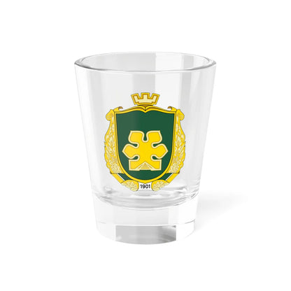 Coat of arms of Bucha (Ukraine) (Coat of Arms) Shot Glass 1.5oz 1.5oz - Go Mug Yourself