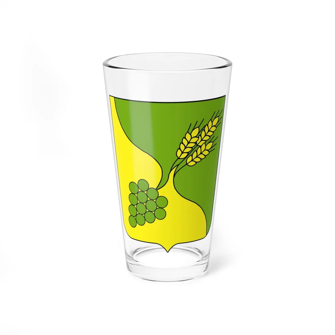 Coat of Arms of Budennovsky rayon Stavropol krai (Russia) (Coat of Arms) Pint Glass 16oz 16oz - Go Mug Yourself