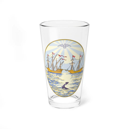Coat of Arms of Buenos Aires 1649 (Equatorial Guinea) (Coat of Arms) Pint Glass 16oz 16oz - Go Mug Yourself