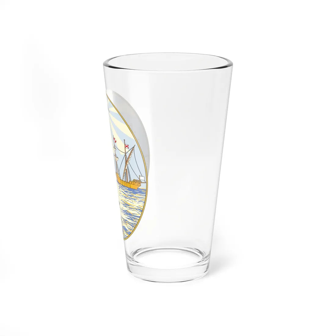 Coat of Arms of Buenos Aires 1649 (Equatorial Guinea) (Coat of Arms) Pint Glass 16oz - Go Mug Yourself