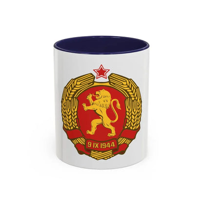 Coat of arms of Bulgaria (1948) - Accent Coffee Mug 11oz Navy - Go Mug Yourself