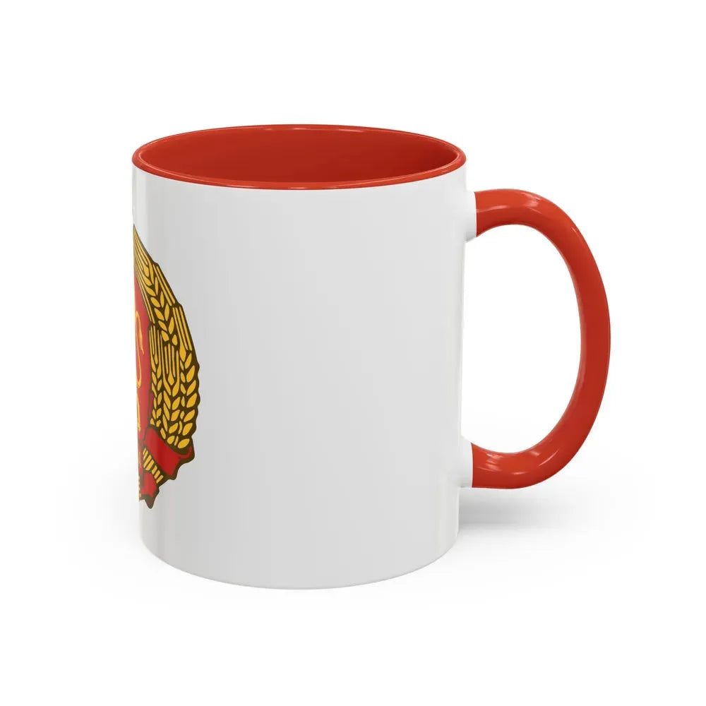 Coat of arms of Bulgaria (1948) - Accent Coffee Mug - Go Mug Yourself