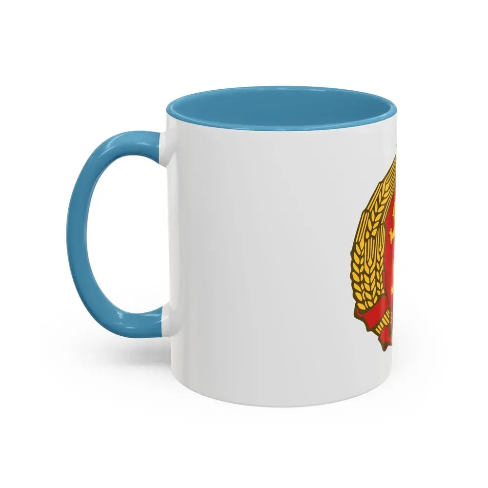 Coat of arms of Bulgaria (1948) - Accent Coffee Mug - Go Mug Yourself