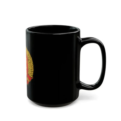 Coat of arms of Bulgaria (1948) - Black Coffee Mug - Go Mug Yourself
