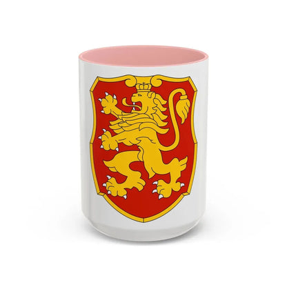 Coat of arms of Bulgaria 2 - Accent Coffee Mug 15oz Pink - Go Mug Yourself