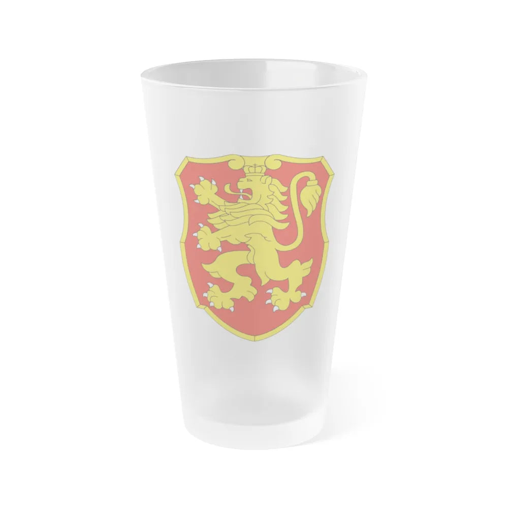 Coat of arms of Bulgaria 2 - Frosted Pint Glass 16oz-16oz-Frosted-Go Mug Yourself