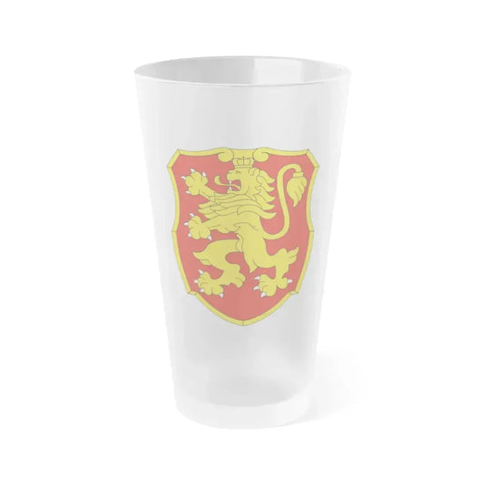 Coat of arms of Bulgaria 2 - Frosted Pint Glass 16oz 16oz Frosted - Go Mug Yourself