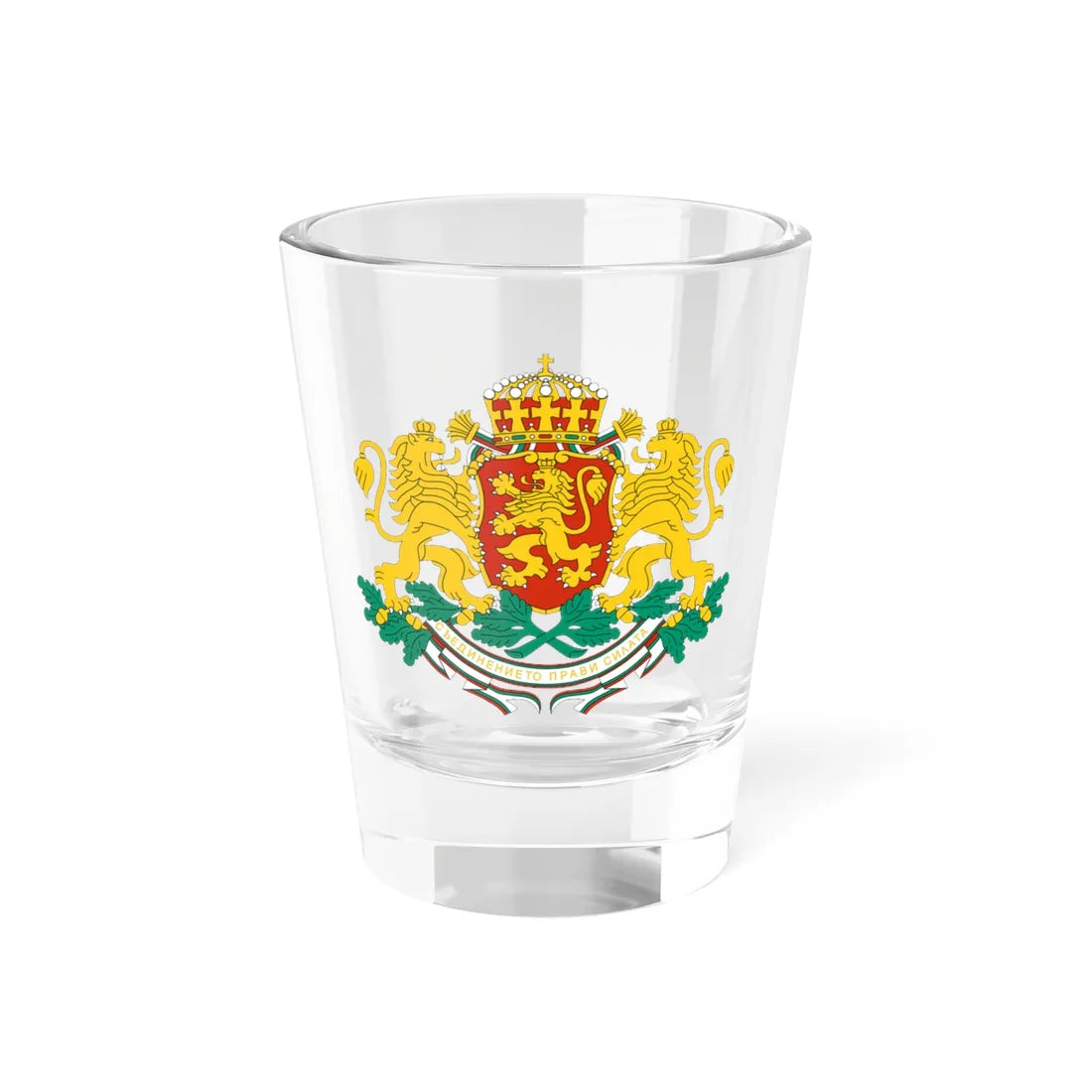 Coat of arms of Bulgaria (Bulgaria) (Coat of Arms) Shot Glass 1.5oz 1.5oz - Go Mug Yourself