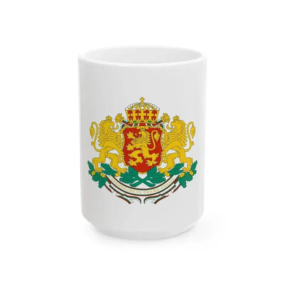 Coat of arms of Bulgaria - White Coffee Mug 15oz - Go Mug Yourself