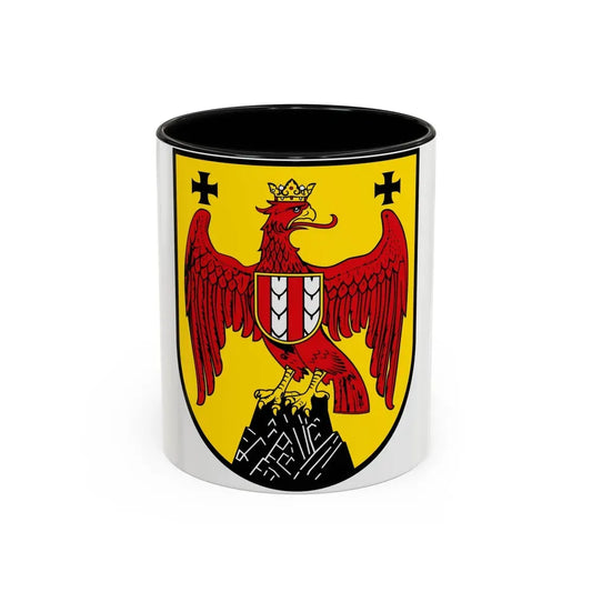 Coat of Arms of Burgenland Austria - Accent Coffee Mug 11oz Black - Go Mug Yourself