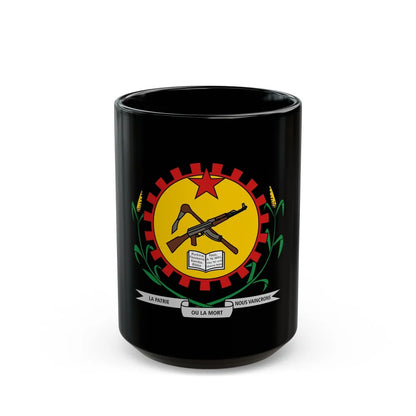 Coat of arms of Burkina Faso 1984-1991 - Black Coffee Mug-15oz-Go Mug Yourself