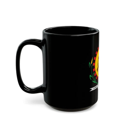 Coat of arms of Burkina Faso 1984-1991 - Black Coffee Mug-Go Mug Yourself