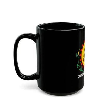 Coat of arms of Burkina Faso 1984-1991 - Black Coffee Mug - Go Mug Yourself