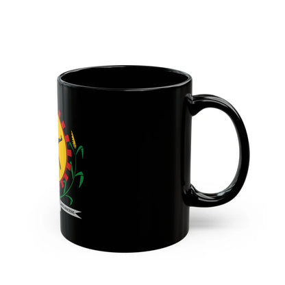 Coat of arms of Burkina Faso 1984-1991 - Black Coffee Mug-Go Mug Yourself