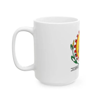Coat of arms of Burkina Faso 1984-1991 - White Coffee Mug - Go Mug Yourself
