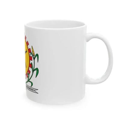 Coat of arms of Burkina Faso 1984-1991 - White Coffee Mug - Go Mug Yourself