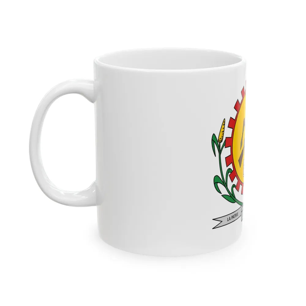 Coat of arms of Burkina Faso 1984-1991 - White Coffee Mug-Go Mug Yourself