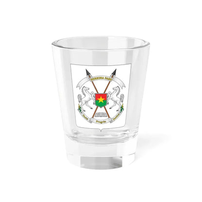 Coat of arms of Burkina Faso - Shot Glass 1.5oz 1.5oz - Go Mug Yourself
