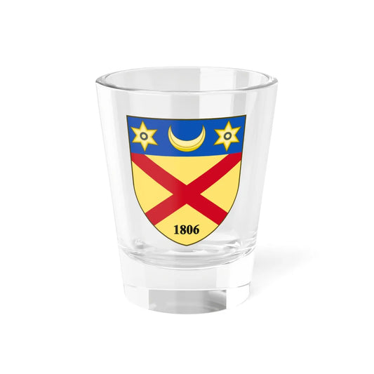 Coat of arms of Burrillville Rhode Island (United States) (Coat of Arms) Shot Glass 1.5oz 1.5oz - Go Mug Yourself