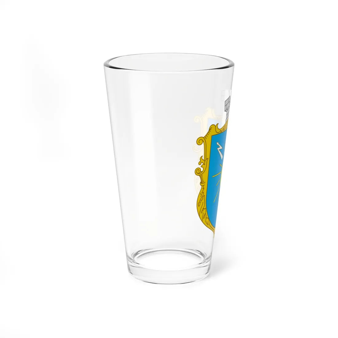 Coat of Arms of Burshtyn 2003-2013 (Ukraine) (Coat of Arms) Pint Glass 16oz - Go Mug Yourself