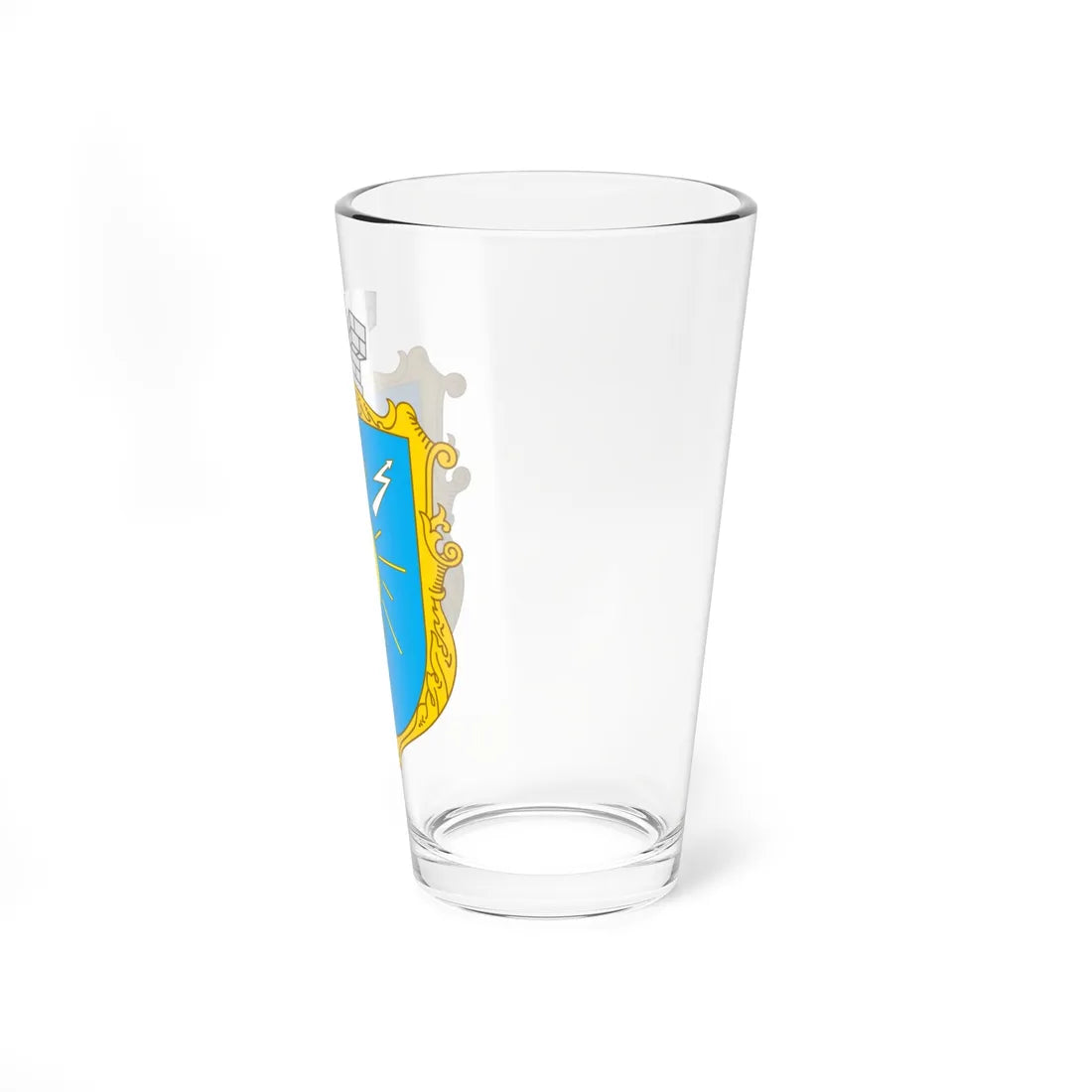 Coat of Arms of Burshtyn 2003-2013 (Ukraine) (Coat of Arms) Pint Glass 16oz - Go Mug Yourself