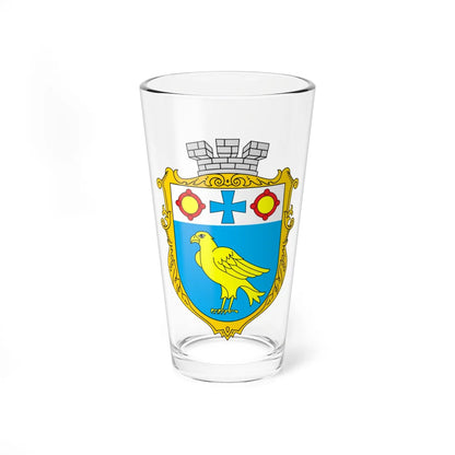Coat of Arms of Burshtyn (Ukraine) (Coat of Arms) Pint Glass 16oz 16oz - Go Mug Yourself