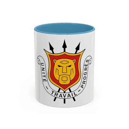 Coat of arms of Burundi - Accent Coffee Mug 11oz Light Blue - Go Mug Yourself