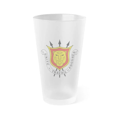 Coat of arms of Burundi - Frosted Pint Glass 16oz Default Title - Go Mug Yourself