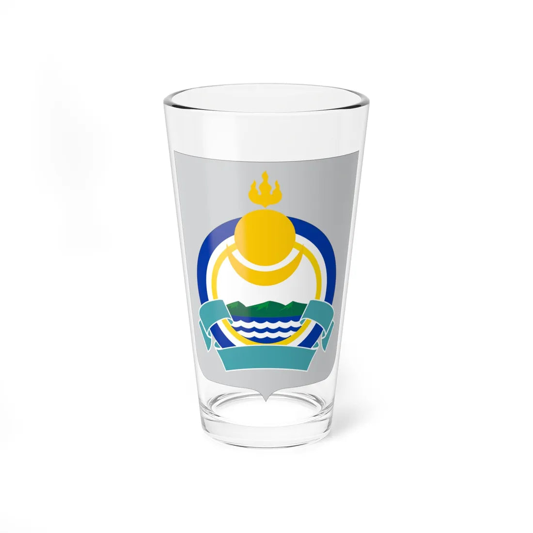 Coat of Arms of Buryatia (Russia) (Coat of Arms) Pint Glass 16oz 16oz - Go Mug Yourself